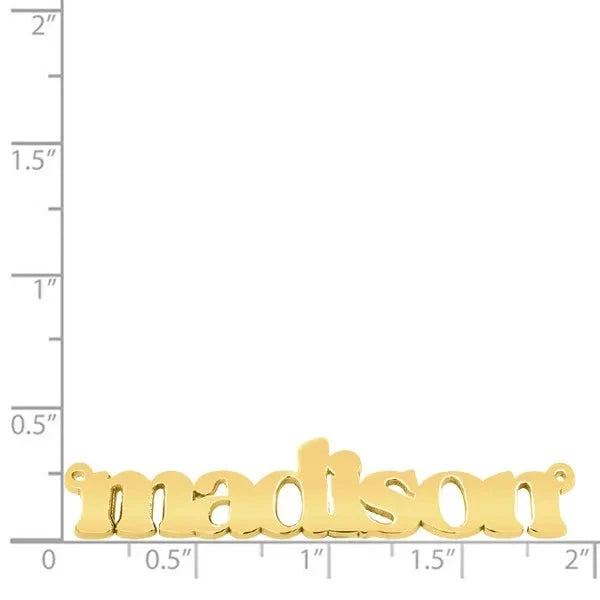 14 Karat Lowercase Bold Name Necklace