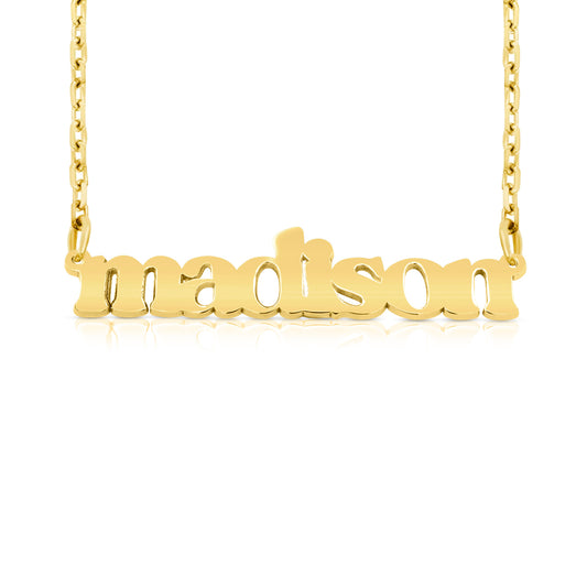 14 Karat "Madison" Style Nameplate