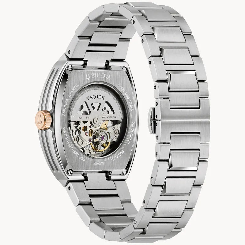 Bulova Maquina watch 98A319 — angled view