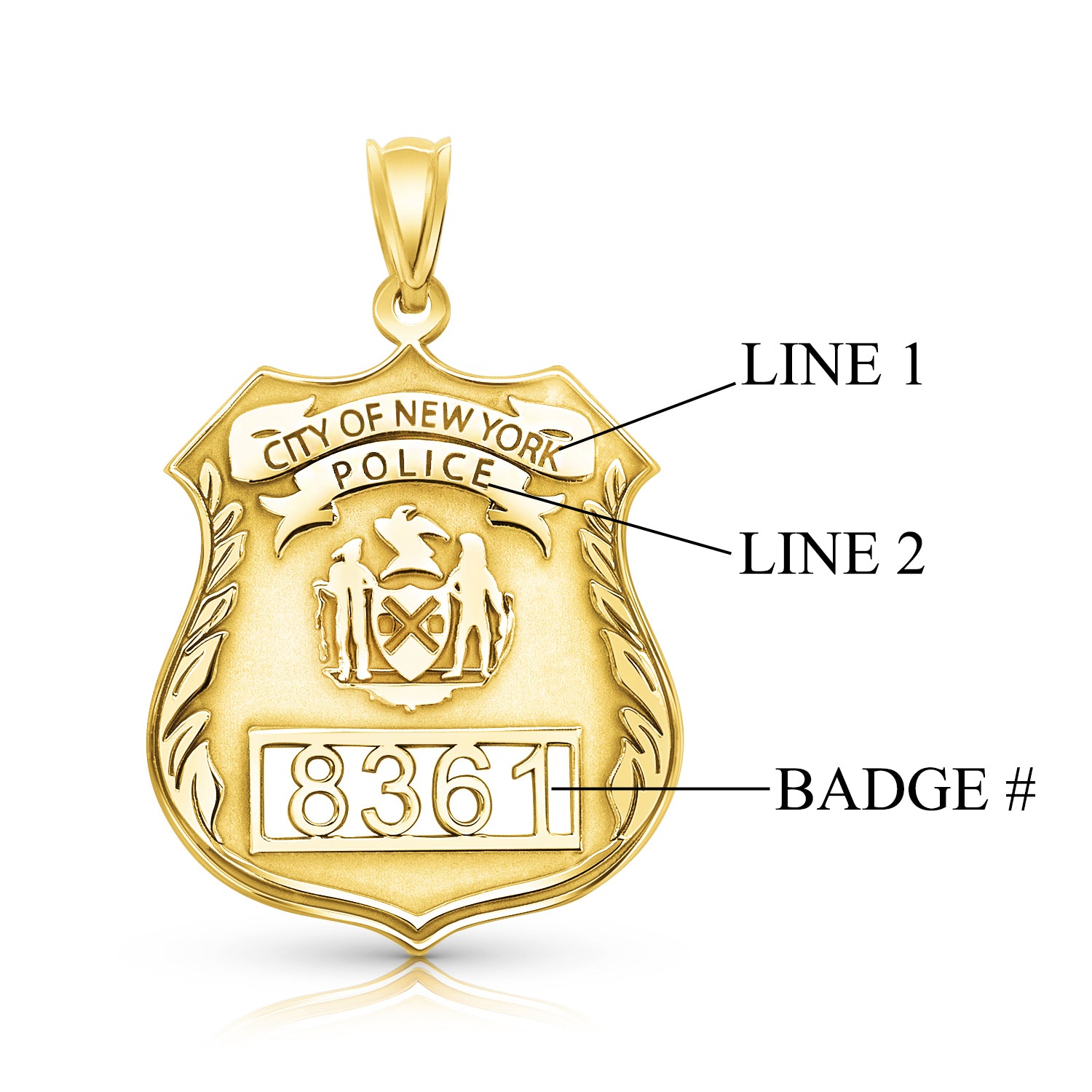 Police badge charms store