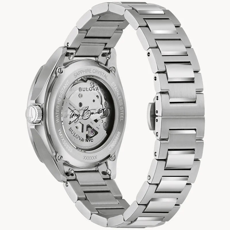 Bulova NYC watch 96B484 — angled view