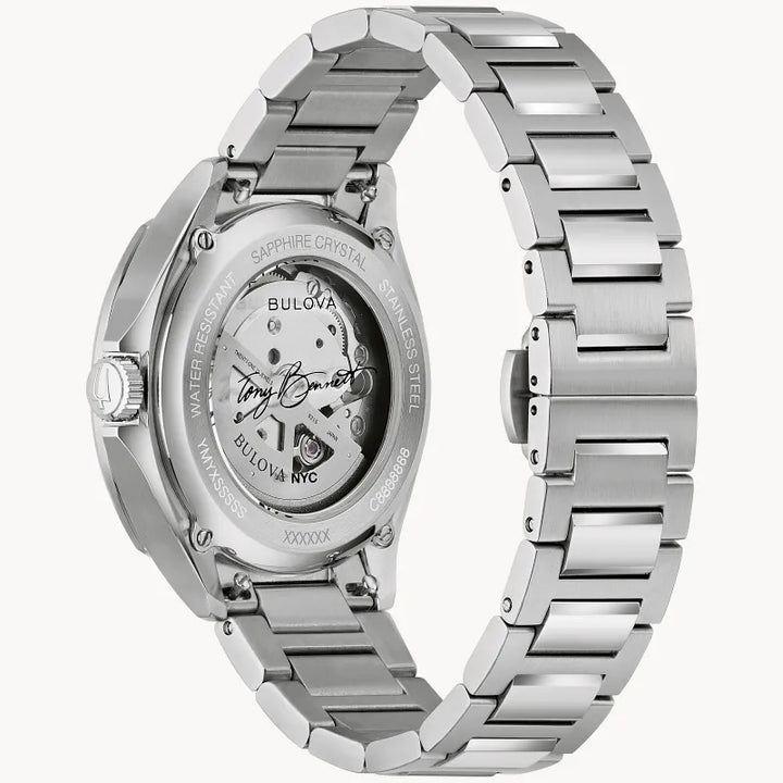 Bulova NYC watch 96B484 — angled view