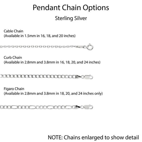 Oval-Shaped Fingerprint Charm Pendant