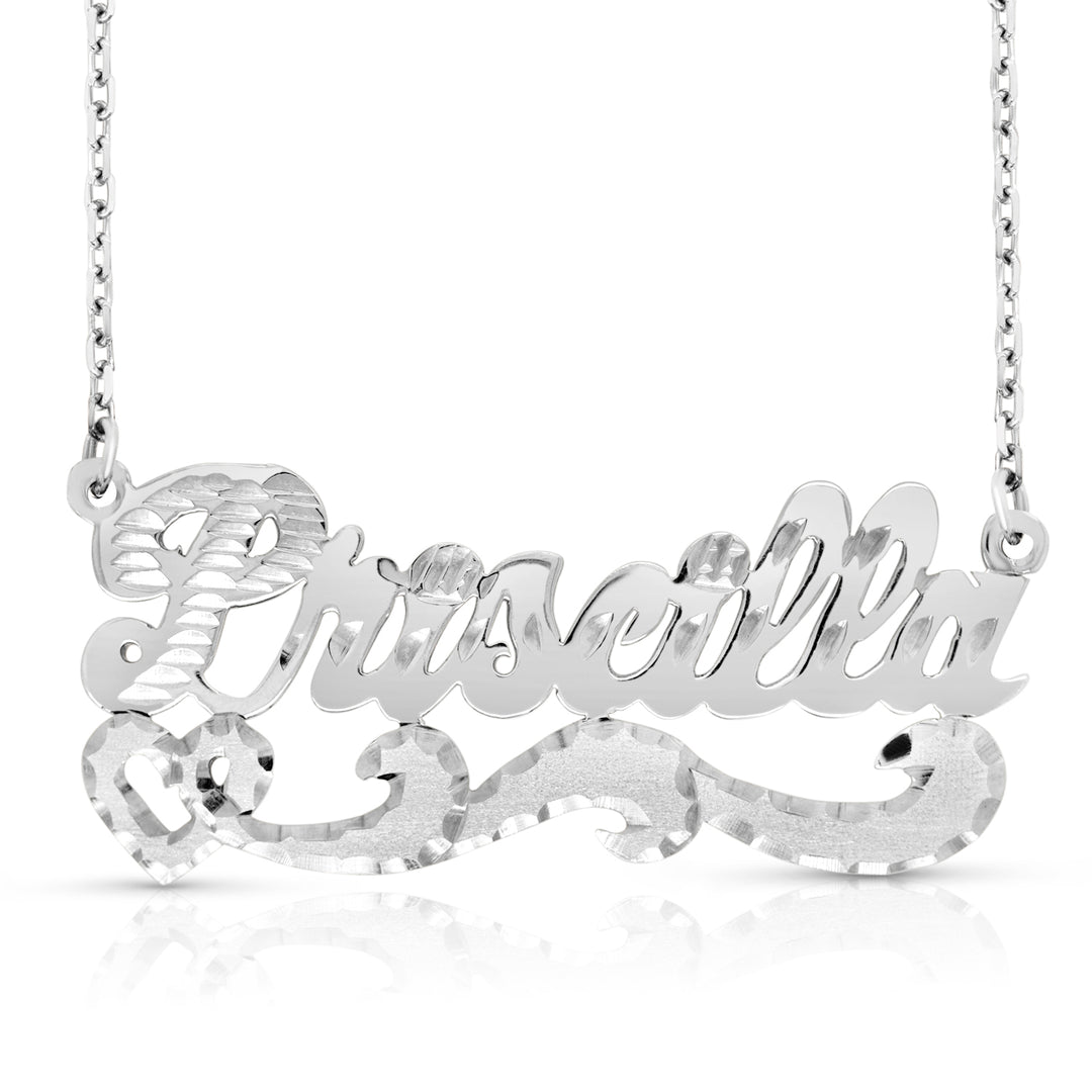 Sterling Silver Diamond Cut Name Necklace AJ's Jewelry – AJ's