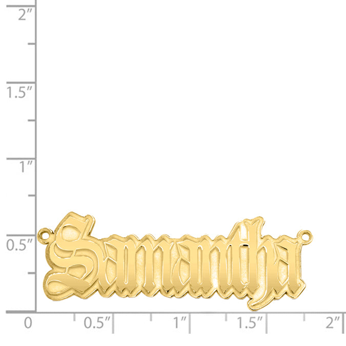 14 Karat "Samantha" Style Nameplate