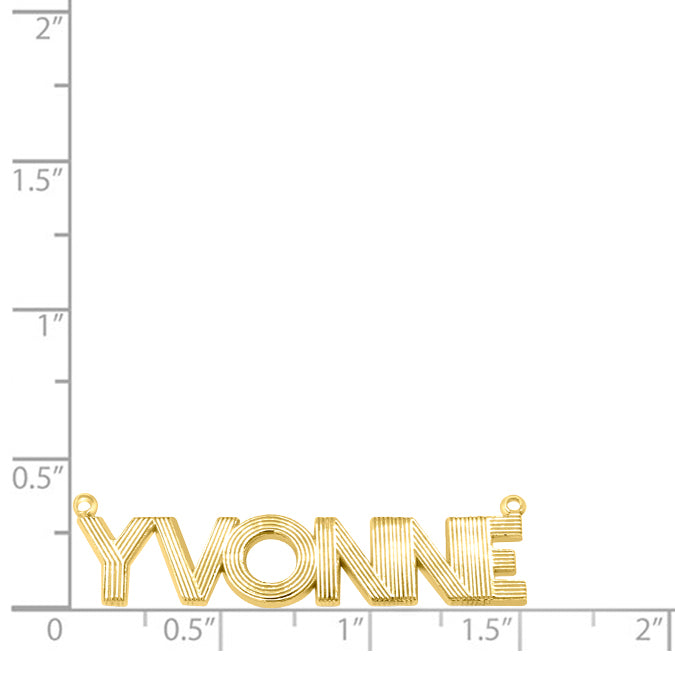 14 Karat "Yvonne" Style Nameplate