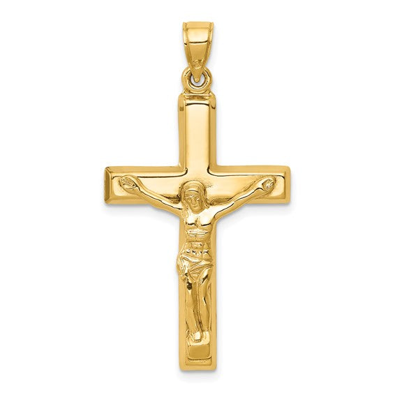 14 Karat Yellow Gold Cross Charm Pendant