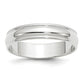 Men's 14 Karat White Gold Millgrain Wedding Band