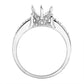 18 Karat White Gold Contemporary Diamond Semi-Mount Ring