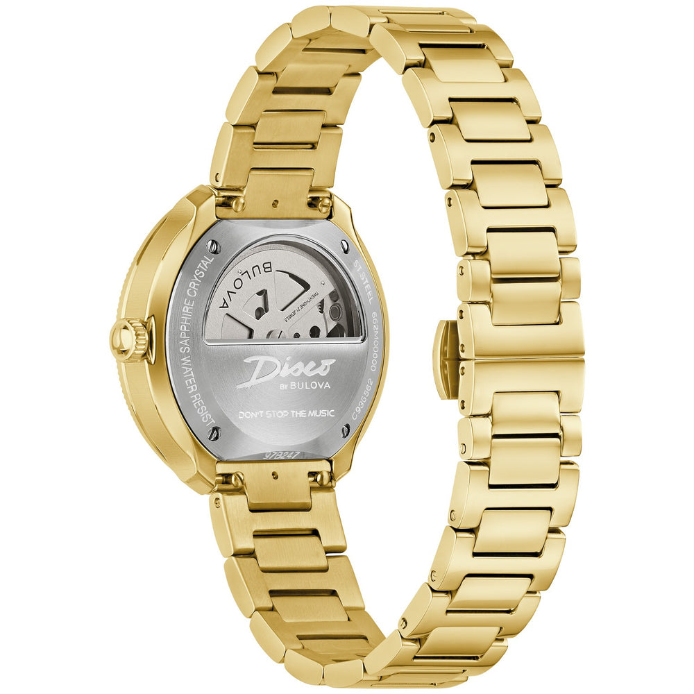 Case back of the Bulova Disco men's watch, 97B247
