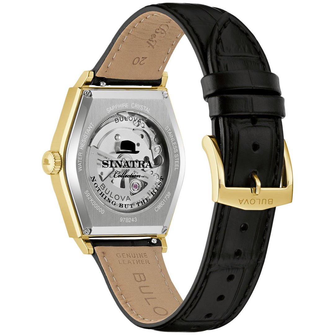 Case back of the Bulova Frank Sinatra Automatic men's watch, 97B243