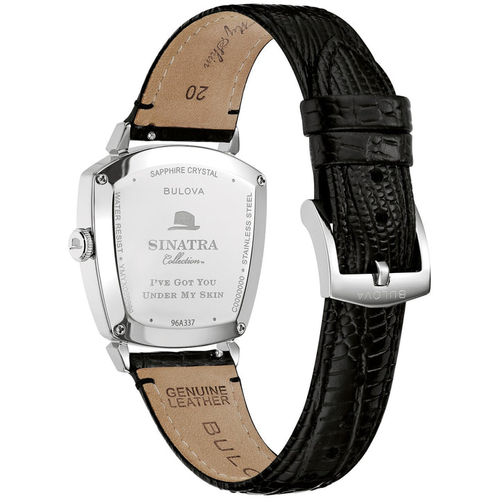 Case back of the Bulova Frank Sinatra men's watch, 96A337