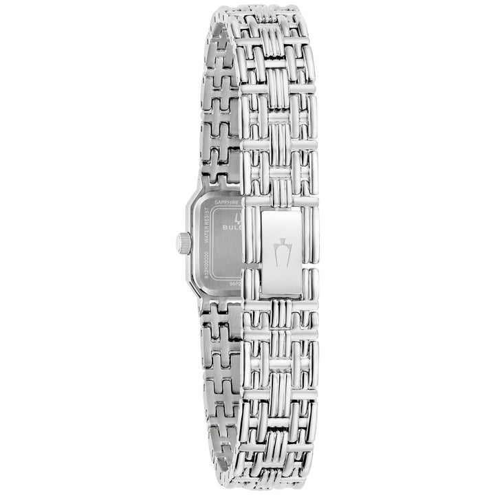 Case back of the Bulova Goddess of Time Sophia women's watch, 96P263