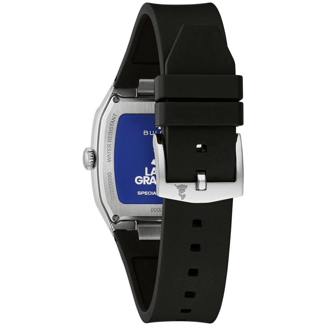 Case back of the Bulova Latin GRAMMY Millennia men's watch, 96A335