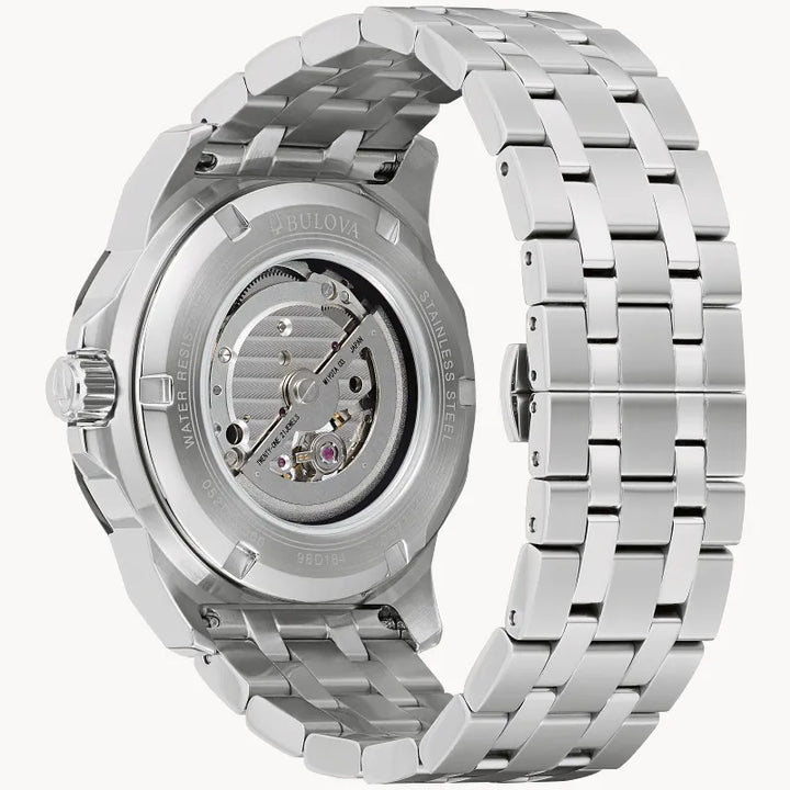Bulova Marine Star 98D184 watch — angled view