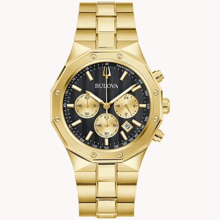 Bulova Men's Prestige Chronograph Watch 97B232 — front view