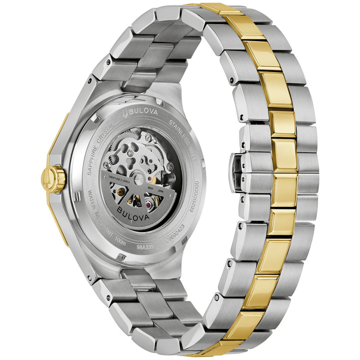 Case back of the Bulova Prestige men's watch, 98A339