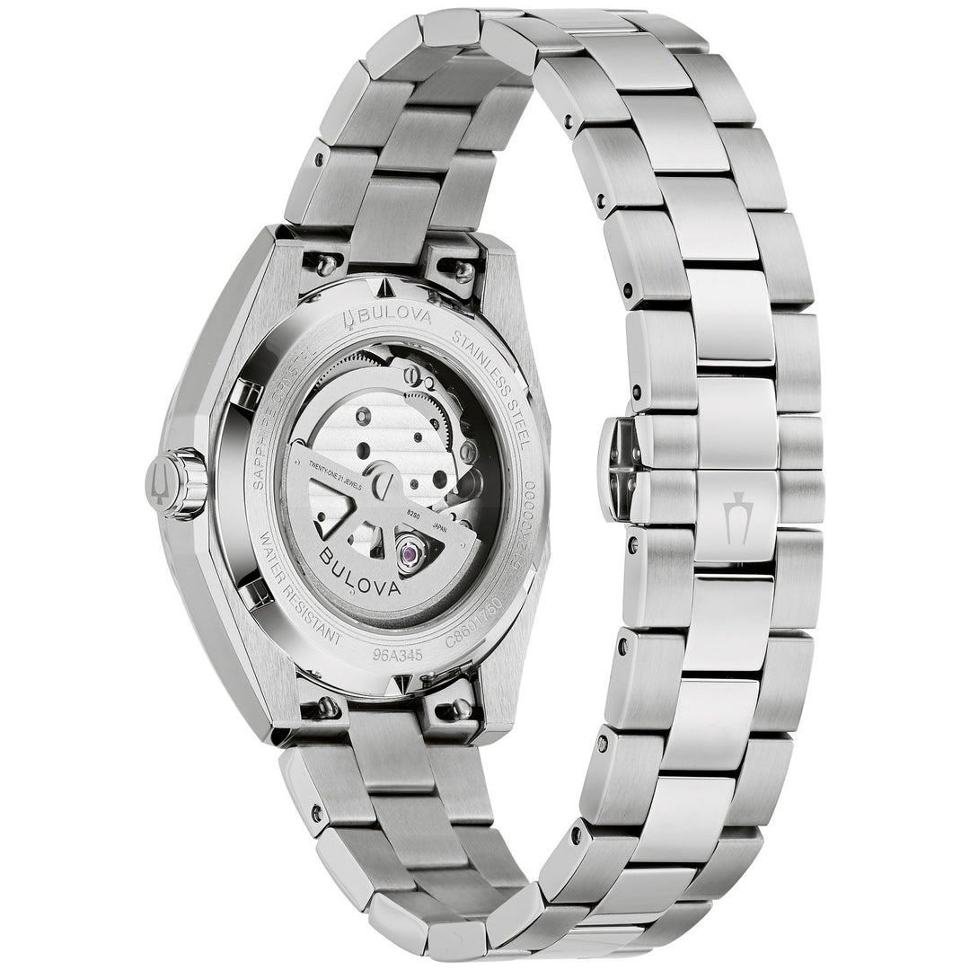 Case back of the Bulova Surveyor men's watch, 96A345