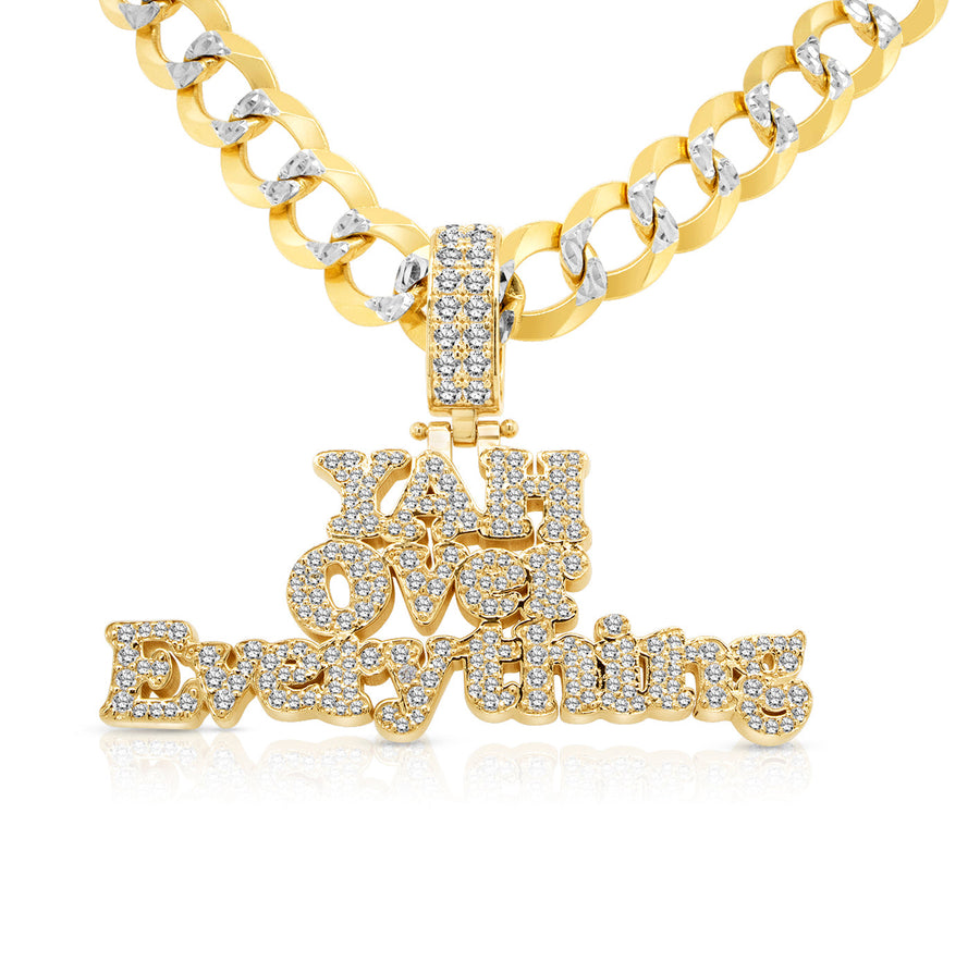 Diamond Logo Pendant, 14K Yellow Gold