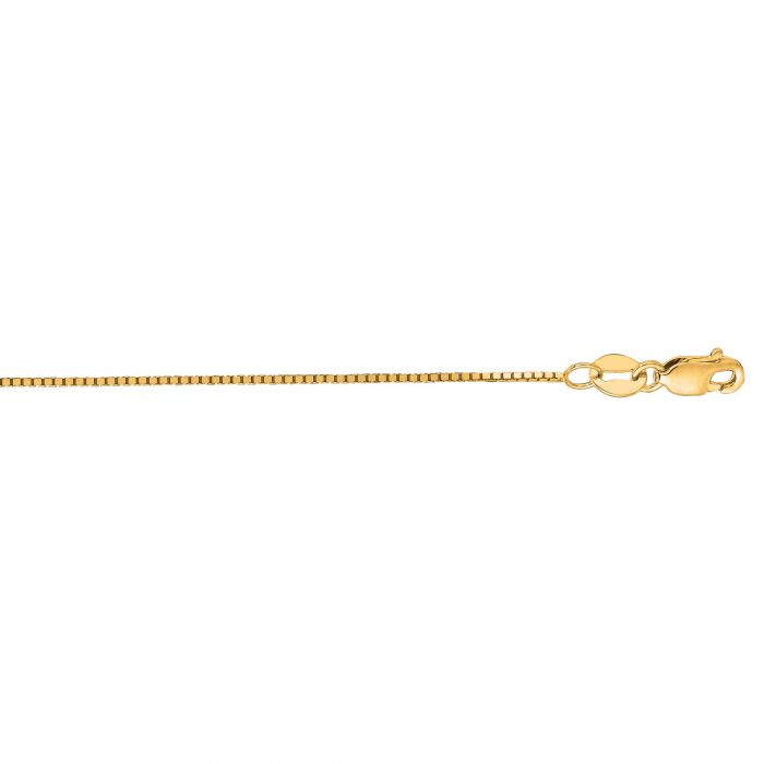 14 Karat Yellow Gold Box Link Chain