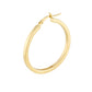 14 Karat Yellow Gold Polished Medium Hoop Earrings