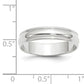 Men's 14 Karat White Gold Millgrain Wedding Band
