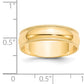 Lady's 14 Karat Yellow Gold Milgrain Wedding Band