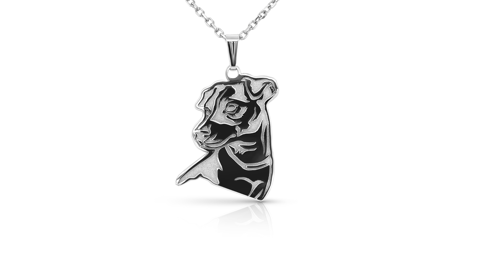 14 karat white gold Jack Russell Terrier memorial pendant custom jewelry banner — AJ's Jewelry Ridgewood Queens NY