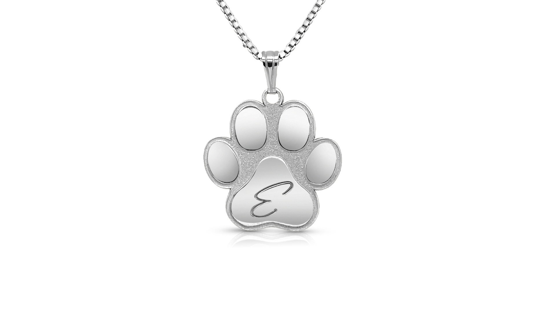 Sterling silver personalized dog paw print pendant custom jewelry banner — AJ's Jewelry Ridgewood Queens NY