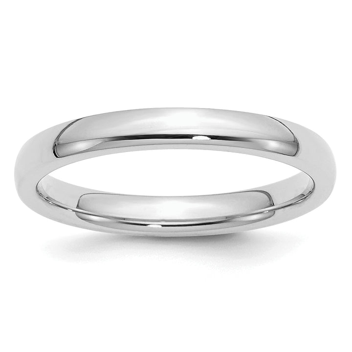 Sterling Silver 3mm Comfort Fit Wedding Band