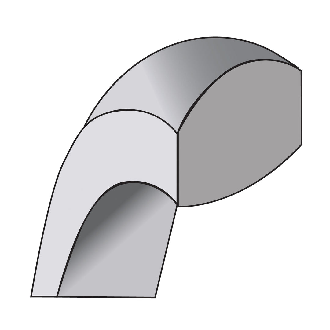Sterling Silver 4mm Comfort Fit Wedding Band - Angle View