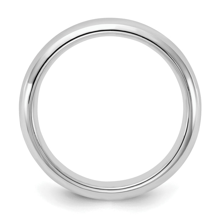 Sterling Silver 4mm Comfort Fit Wedding Band - Front View