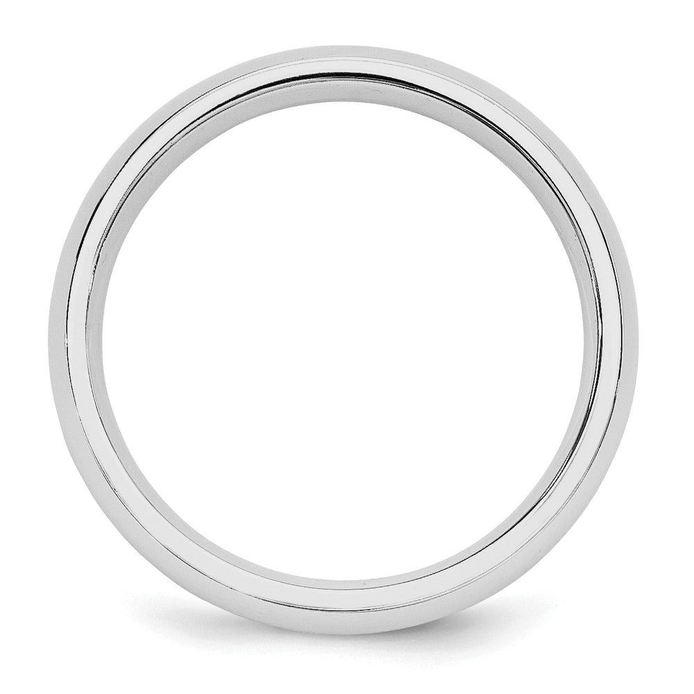 Sterling Silver 5mm Comfort Fit Wedding Band - Front View