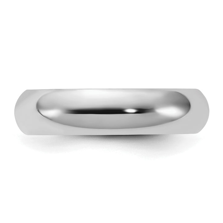 Sterling Silver 5mm Comfort Fit Wedding Band - Side Profile