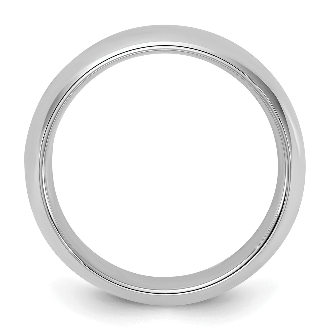 Sterling Silver 6mm Comfort Fit Wedding Band - Front View