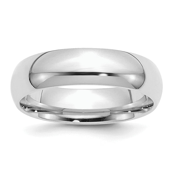 Sterling Silver 6mm Comfort Fit Wedding Band