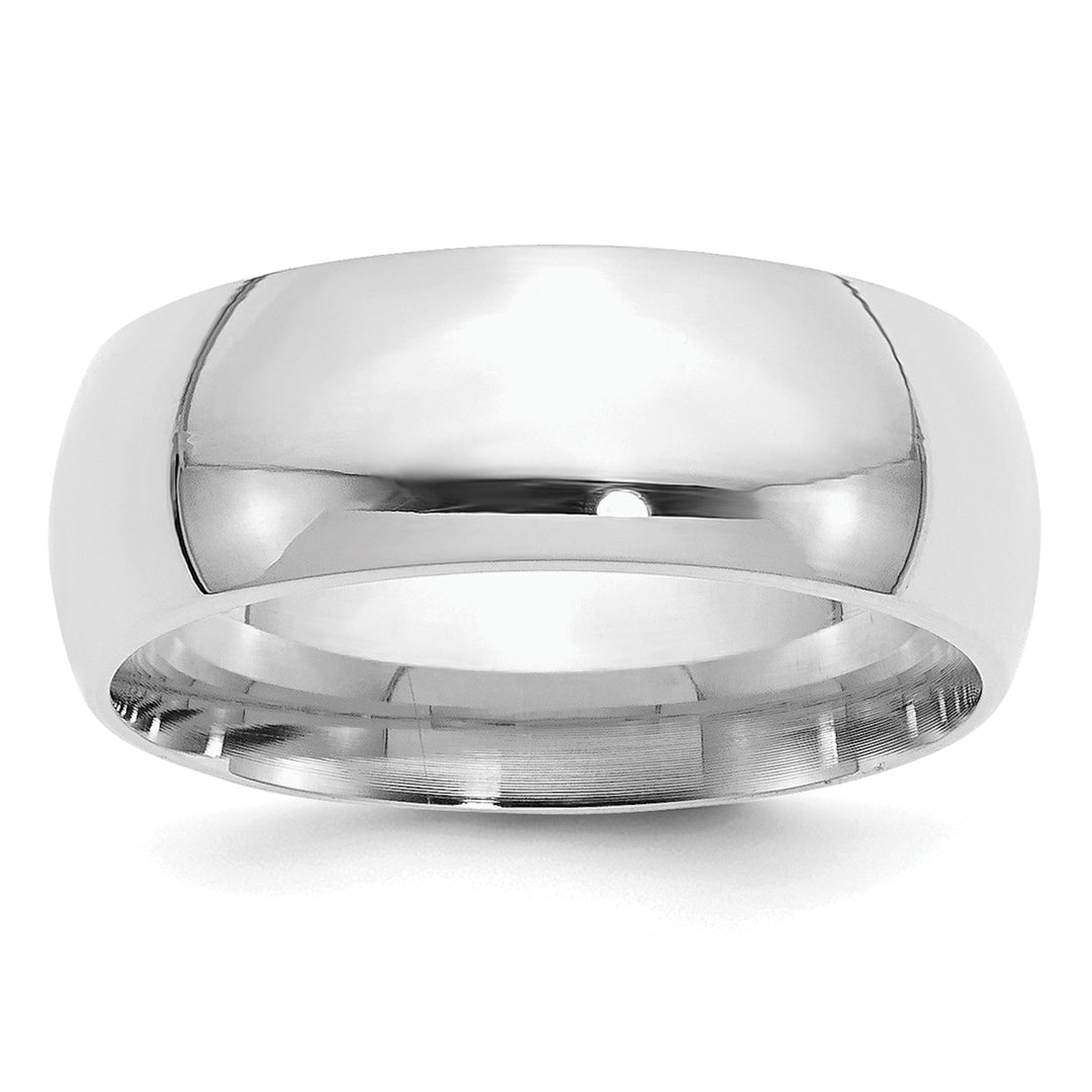 Sterling Silver 8mm Comfort Fit Wedding Band