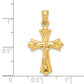 10k Reversible Crucifix /Cross Pendant