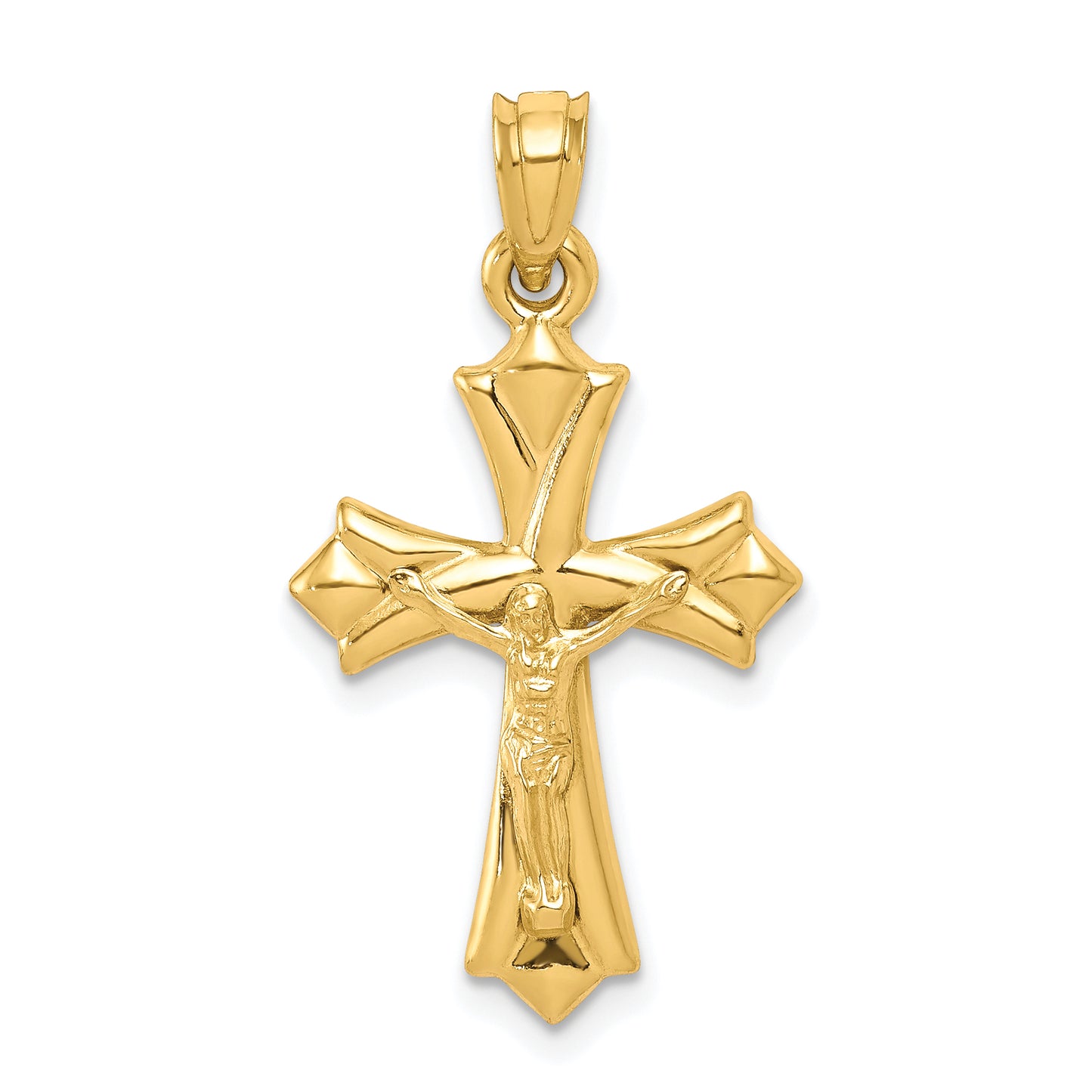 10k Reversible Crucifix /Cross Pendant