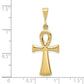10k Egyptian Ankh Cross Pendant