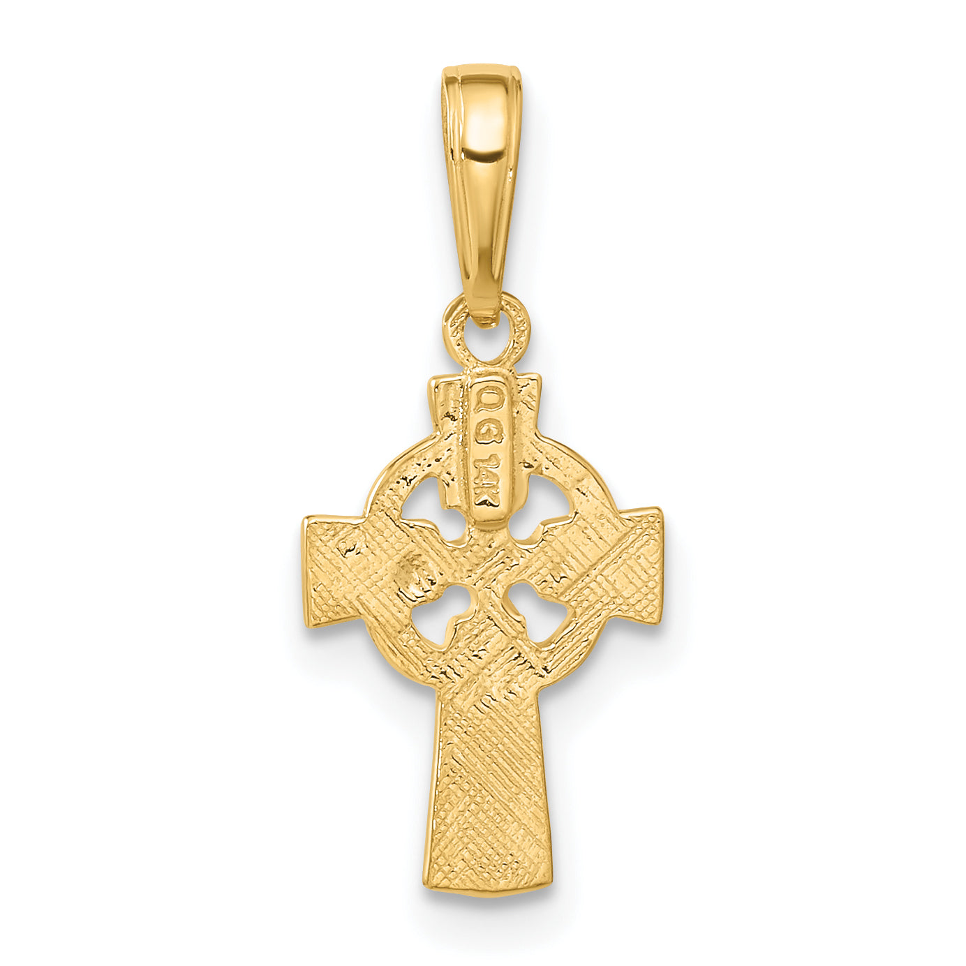 10k Celtic Cross with Eternity Circle Pendant
