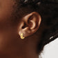 10K Polished Hinged Huggie Hoop Earrings