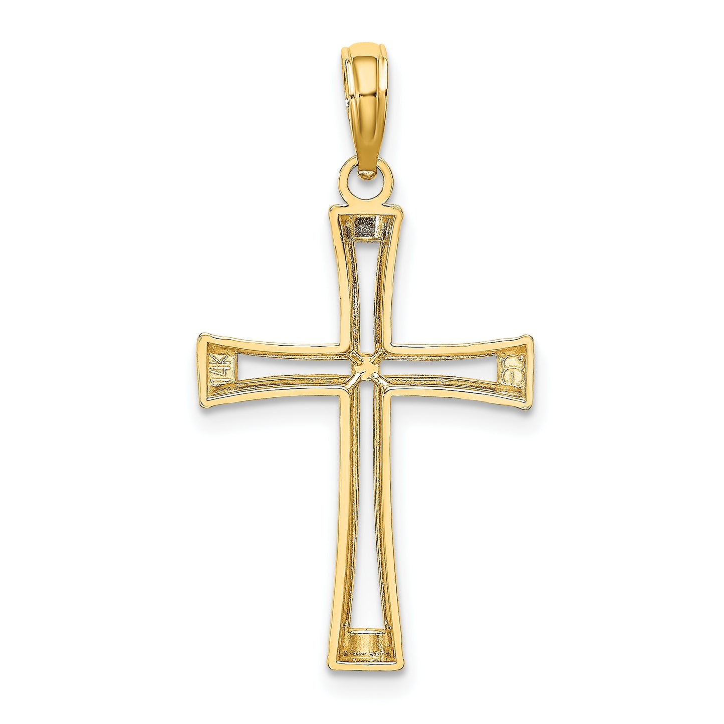 10K Polished and Cut-Out Cross