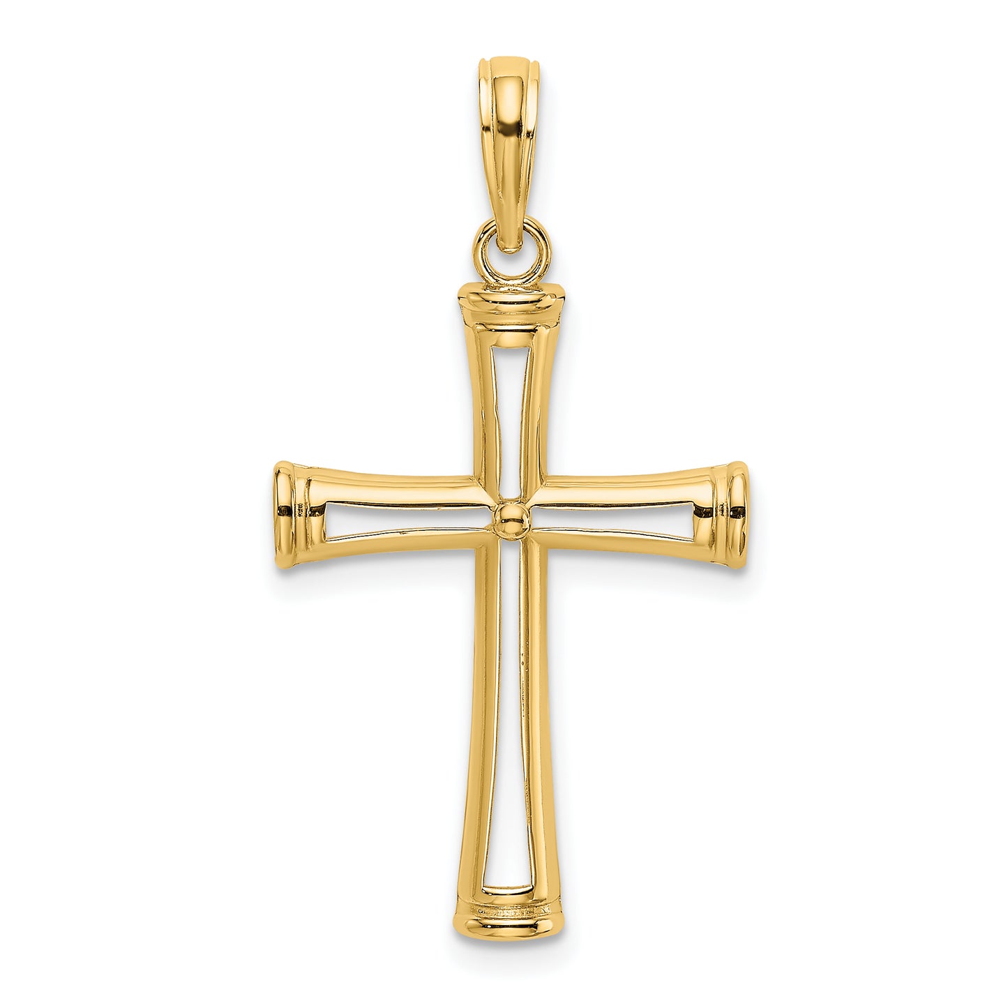 10K Polished and Cut-Out Cross