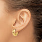 Leslie's 10K Diamond-Cut Hinged Huggie Earrings