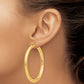 10k Polished 5mm Tube Hoop Earrings