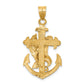 10k Mariners Cross with Eagle Pendant