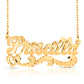14 Karat "Priscilla" Style Nameplate