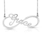 14 Karat "Grace" Style Infinity Nameplate