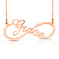 14 Karat "Grace" Style Infinity Nameplate